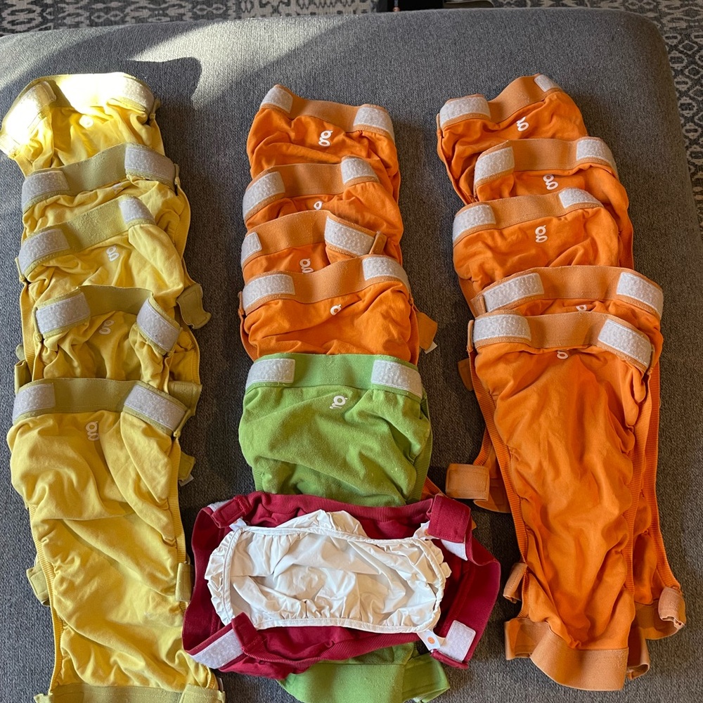 Size large/xl/accessories Mega gdiaper destash Colorful Kids Cloth Diapers Set